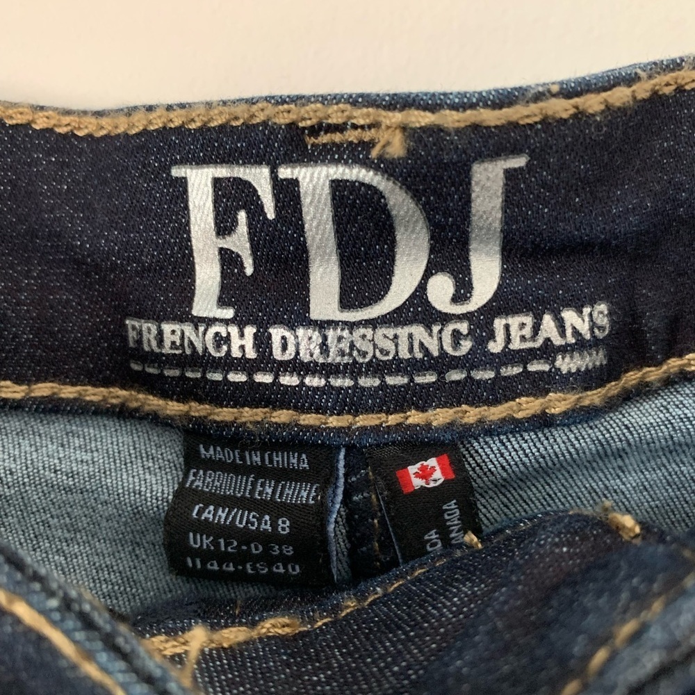 FDJ Elegant Indigo Denim Midi Skirt - Picture 2 of 6